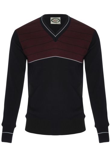 Pullover with Chest Stripe
